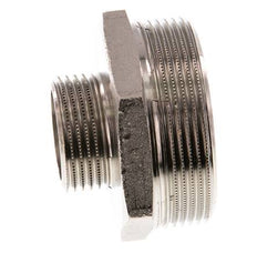 G 2'' x G 1'' Espiga doble de latón niquelado 16 Bar
