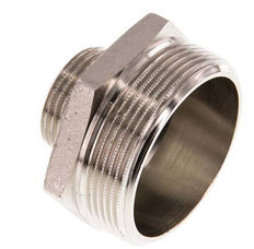 G 2'' x G 1'' Espiga doble de latón niquelado 16 Bar