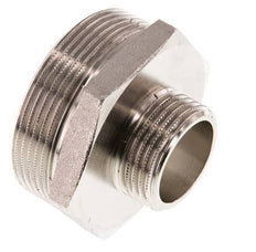 G 2'' x G 1'' Espiga doble de latón niquelado 16 Bar