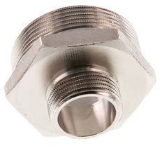 G 2'' x G 1'' Espiga doble de latón niquelado 16 Bar