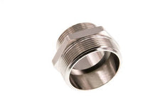 G 2'' x G 1 1/2'' Espiga doble de latón niquelado 16 Bar