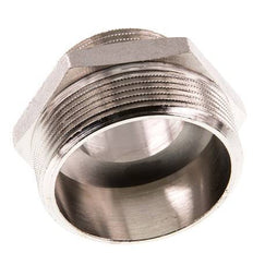 G 2'' x G 1 1/4'' Espiga doble de latón niquelado 16 Bar