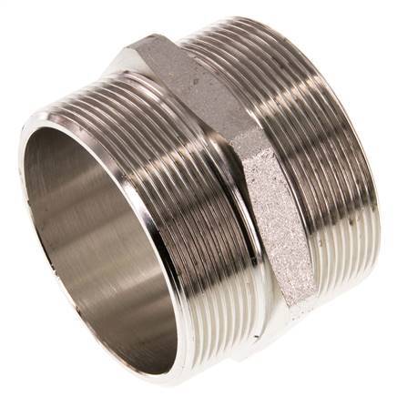 G 2 1/2'' Latón Niquelado Espiga Doble 16 Bar