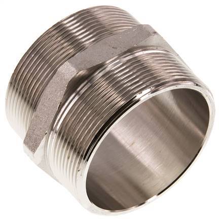 G 2 1/2'' Latón Niquelado Espiga Doble 16 Bar