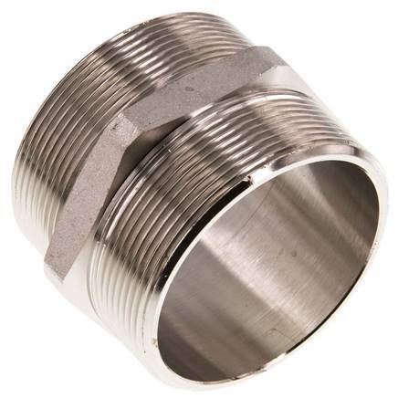 G 2 1/2'' Latón Niquelado Espiga Doble 16 Bar