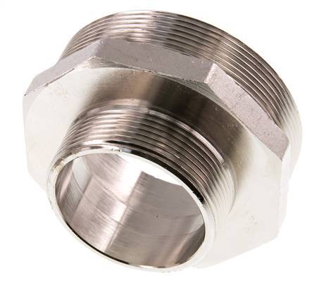 G 3'' x G 2'' Espiga doble de latón niquelado 16 Bar