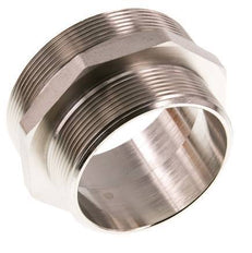 G 3'' x G 2 1/2'' Espiga doble de latón niquelado 16 Bar