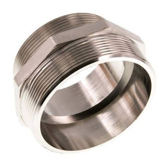 G 3'' x G 2 1/2'' Espiga doble de latón niquelado 16 Bar
