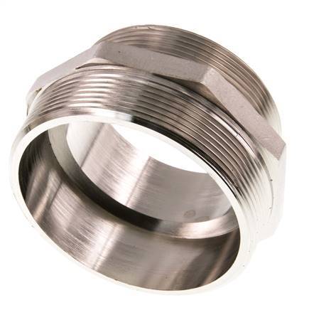 G 3'' x G 2 1/2'' Espiga doble de latón niquelado 16 Bar
