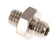 M5 Nickel plated Brass Double Nipple 16 Bar [10 Pieces]