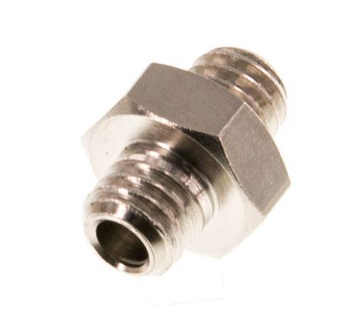 M5 Nickel plated Brass Double Nipple 16 Bar [10 Pieces]