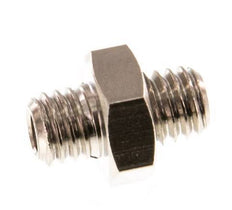 M5 Nickel plated Brass Double Nipple 16 Bar [10 Pieces]