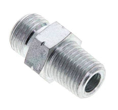 UNF 9/16''-18 x 1/4'' NPT Acero cincado Espiga doble ORFS 630 Barra - Hidráulica
