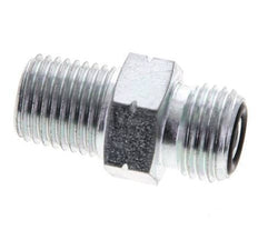 UNF 9/16''-18 x 1/4'' NPT Acero cincado Espiga doble ORFS 630 Barra - Hidráulica