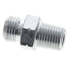 UNF 9/16''-18 x 1/4'' NPT Acero cincado Espiga doble ORFS 630 Barra - Hidráulica