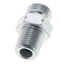UNF 9/16''-18 x 1/4'' NPT Acero cincado Espiga doble ORFS 630 Barra - Hidráulica