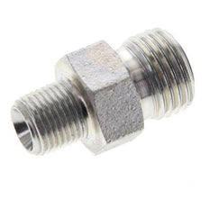 UNF 9/16''-18 x 1/8'' NPT Acero cincado Espiga doble ORFS 630 Barra - Hidráulica