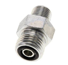 UNF 9/16''-18 x 1/8'' NPT Acero cincado Espiga doble ORFS 630 Barra - Hidráulica