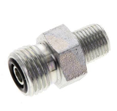 UNF 9/16''-18 x 1/8'' NPT Acero cincado Espiga doble ORFS 630 Barra - Hidráulica