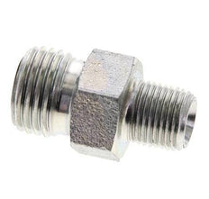UNF 9/16''-18 x 1/8'' NPT Acero cincado Espiga doble ORFS 630 Barra - Hidráulica