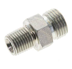 UN 11/16''-16 x 1/4'' NPT Acero zincado Espiga doble ORFS 630 Barra - Hidráulica