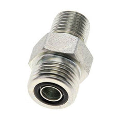 UN 11/16''-16 x 1/4'' NPT Acero zincado Espiga doble ORFS 630 Barra - Hidráulica