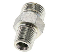 UN 11/16''-16 x 1/4'' NPT Acero zincado Espiga doble ORFS 630 Barra - Hidráulica