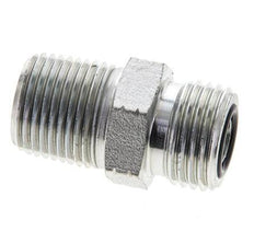 UN 11/16''-16 x 3/8'' NPT Acero zincado Espiga doble ORFS 630 Barra - Hidráulica