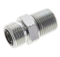 UN 11/16''-16 x 3/8'' NPT Acero zincado Espiga doble ORFS 630 Barra - Hidráulica