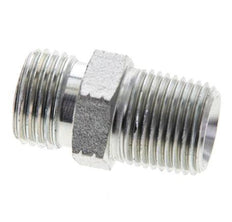 UN 11/16''-16 x 3/8'' NPT Acero zincado Espiga doble ORFS 630 Barra - Hidráulica