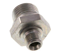 G 1/2'' x G 1/4'' Acero cincado Espiga Doble 400 Bar - Hidráulica [2 Piezas]