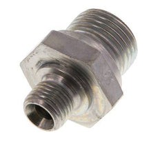G 1/2'' x G 1/4'' Acero cincado Espiga Doble 400 Bar - Hidráulica [2 Piezas]