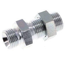 G 1/2'' Pasamuros de acero galvanizado Doble boquilla 350 Bar - Hidráulico