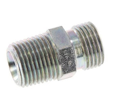 1/2'' NPT x G 1/2'' Acero cincado Doble Racor de 3 piezas 280 Bar - Hidráulico