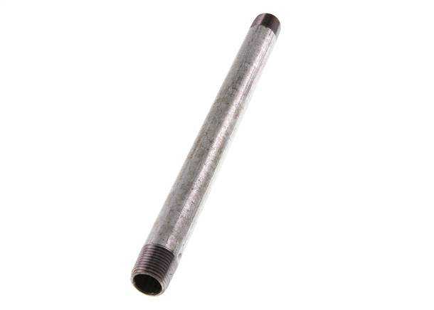R 1/2'' Zinc plated Steel Double Pipe Nipple 50 Bar DIN 2982 - 250mm [2 Pieces]