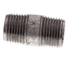 R 1/2'' Zinc plated Steel Double Pipe Nipple 50 Bar DIN 2982 - 40mm [10 Pieces]