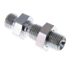 G 1/4'' Pasamuros de acero galvanizado Doble boquilla 350 Bar - Hidráulico