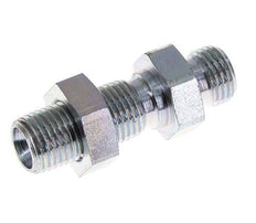 G 1/4'' Pasamuros de acero galvanizado Doble boquilla 350 Bar - Hidráulico