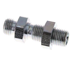 G 1/4'' Pasamuros de acero galvanizado Doble boquilla 350 Bar - Hidráulico
