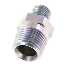 1/4'' NPT x 1/2'' NPT Acero Cincado Espiga Doble 210 Bar - Hidráulico