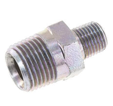 1/4'' NPT x 1/2'' NPT Acero Cincado Espiga Doble 210 Bar - Hidráulico