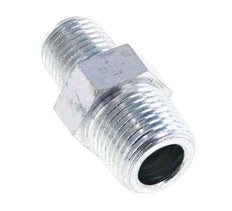1/4'' NPT x 3/8'' NPT Acero Cincado Espiga Doble 210 Bar - Hidráulico