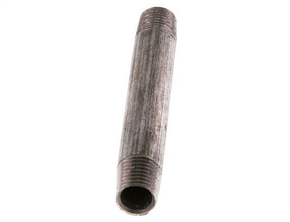 R 1/4'' Zinc plated Steel Double Pipe Nipple 50 Bar DIN 2982 - 80mm [2 Pieces]