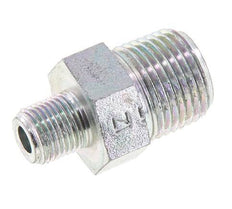 1/8'' NPT x 3/8'' NPT Espiga doble de acero zincado 210 Bar - Hidráulico