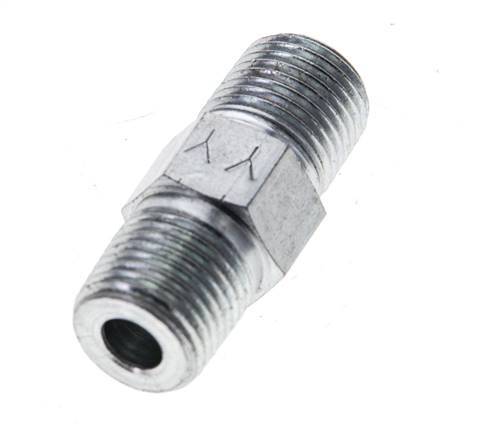 1/8'' NPT Barra de acero galvanizado de doble espiga 345 - Hidráulica [2 piezas]