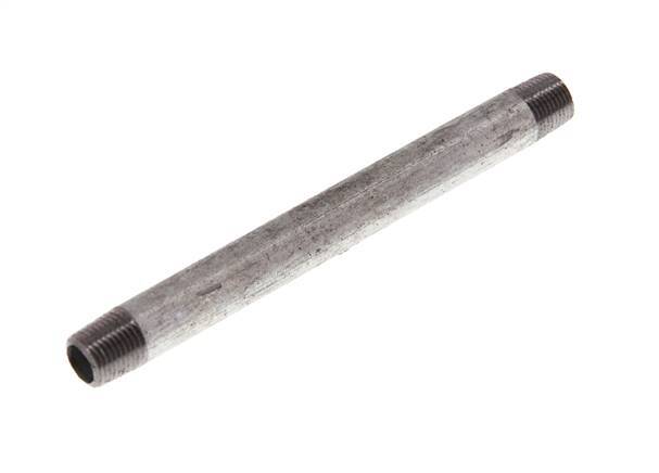 R 1/8'' Zinc plated Steel Double Pipe Nipple 50 Bar DIN 2982 - 100mm