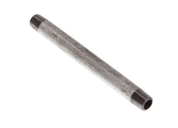 R 1/8'' Zinc plated Steel Double Pipe Nipple 50 Bar DIN 2982 - 100mm
