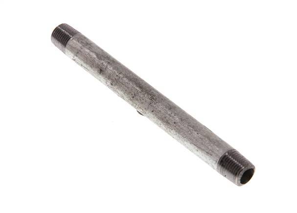 R 1/8'' Zinc plated Steel Double Pipe Nipple 50 Bar DIN 2982 - 100mm