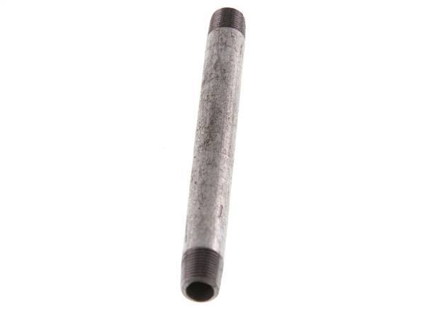 R 1/8'' Zinc plated Steel Double Pipe Nipple 50 Bar DIN 2982 - 100mm