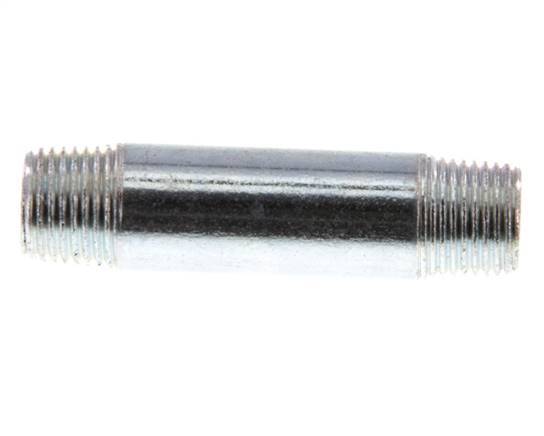 R 1/8'' Zinc plated Steel Double Pipe Nipple 50 Bar DIN 2982 - 40mm [2 Pieces]